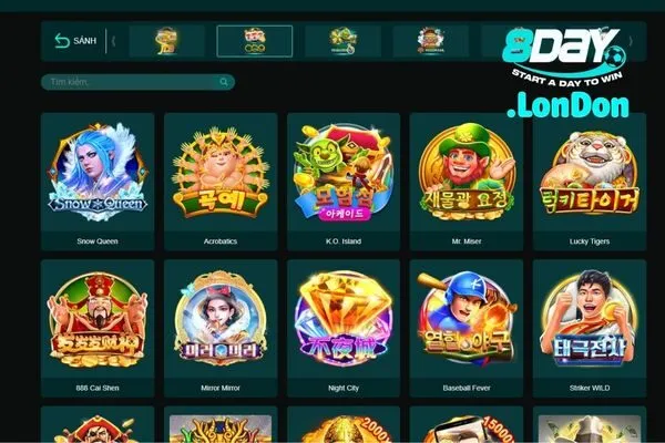 Các Chủ ĐềThể Loại Slot Game 8day.london